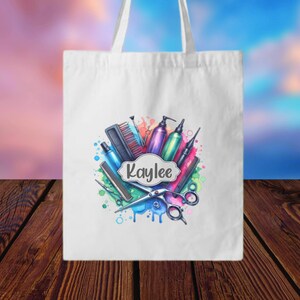 Cosmetology bag-tote bag for hair stylist-personalized hair stylist gift-gift for cosmetologist--Christmas-duffel bag-cosmetology gift