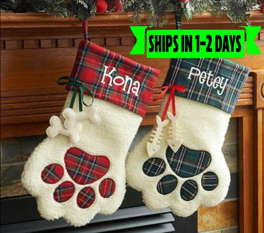 Personalized Pet Stocking, Blank Pet Stocking, Christmas Stocking, Dog ...