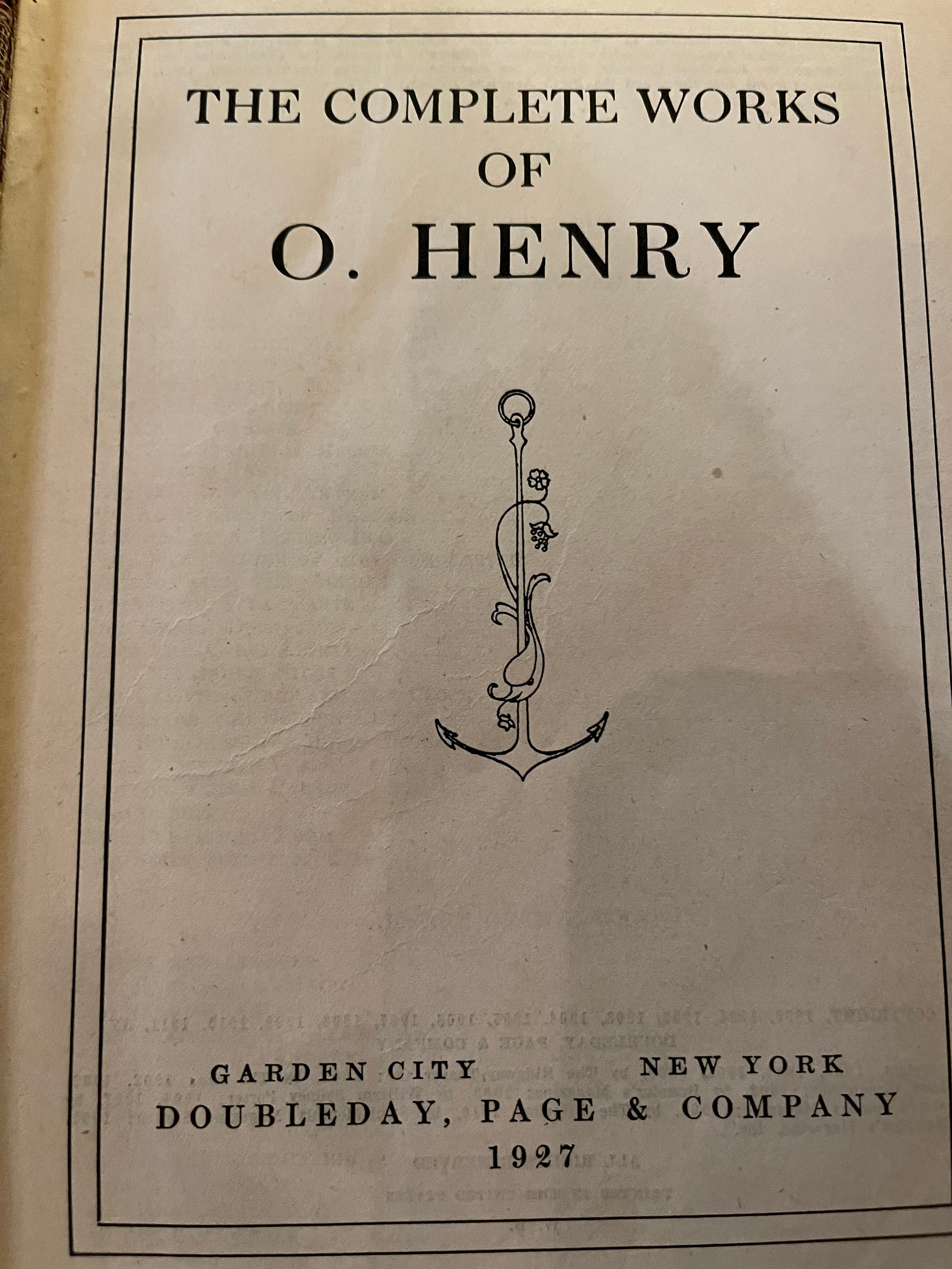 Antique O Henry Book - Etsy