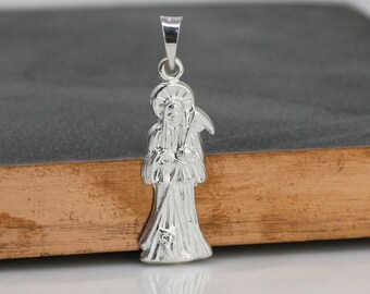34/” Lava Stone Holy Death/’s Rosary 3/” Pendant Rosario de la Santa Muerte con Piedras de Lava. Chavarrieta Extra Large