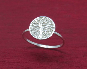 Sterling Silver Tree of Life Ring, Tree-of-Life Ring , Tree of Life Jewelry, Sacred Tree, Silver Tree of Life, Silver Boho Ring, Yoga Ring