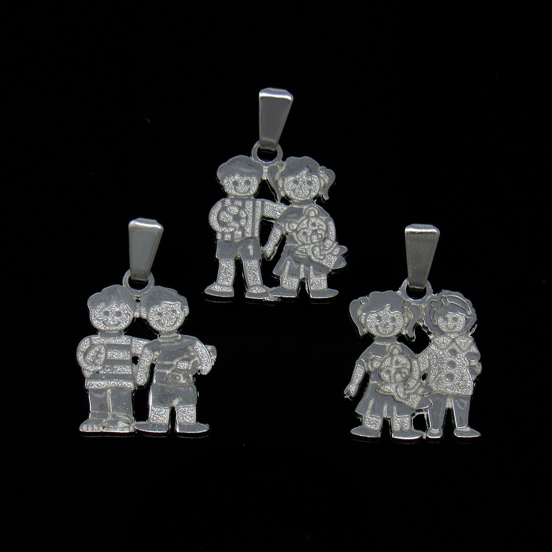 Sterling Silver Boys Necklace Children Charms Necklace Boy Etsy