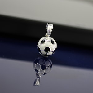 Silver Soccer Ball, Sterling Silver Soccer, Futbol Soccer Ball, Futbol Soccer Ball Charm, Dije Balon de Futbol, Ball Pendant