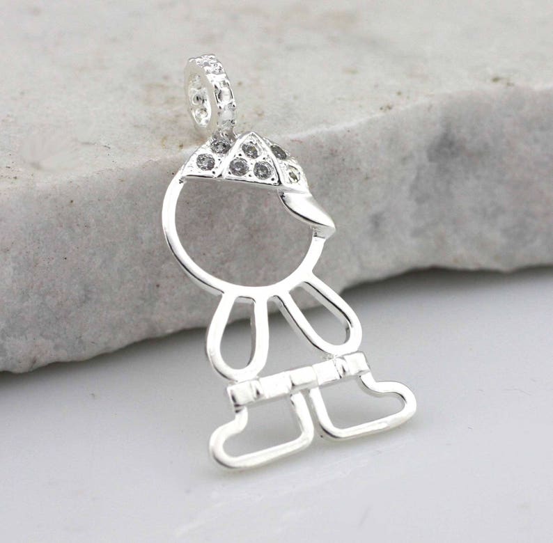 Sterling Silver Little Boy Necklace Silver Boy Pendant Boy | Etsy