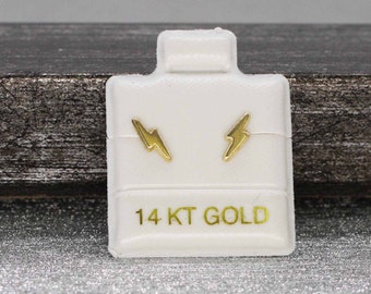 14k Gold Blitz Bolt Ohrstecker, Blitz Ohrringe, Blitz Ohrstecker, Minimalistische Ohrringe, Blitz Ohrstecker, Knorpel Ohrstecker