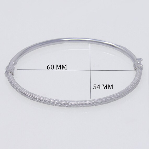 Sterling Silver Bangle Bracelet, Silver Modern Bangle