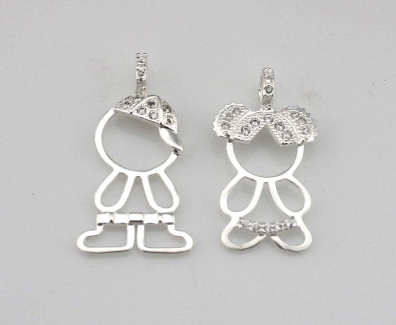 Sterling Silver Little Boy Necklace Silver Boy Pendant Boy Etsy