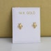 see more listings in the 14K Gold Stud Earrings section