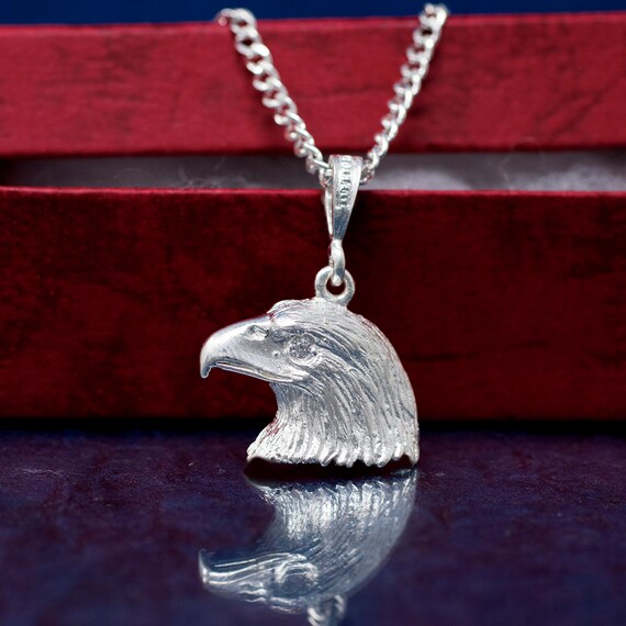 Head Necklace Mens Necklace Silver 