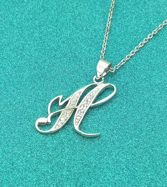 H store necklace silver