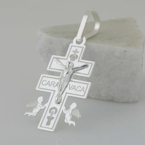 Croce Doppia Argento 925 | Vendita Online Su - Foto 8