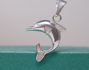 Sterling Silver Dolphin Necklace 