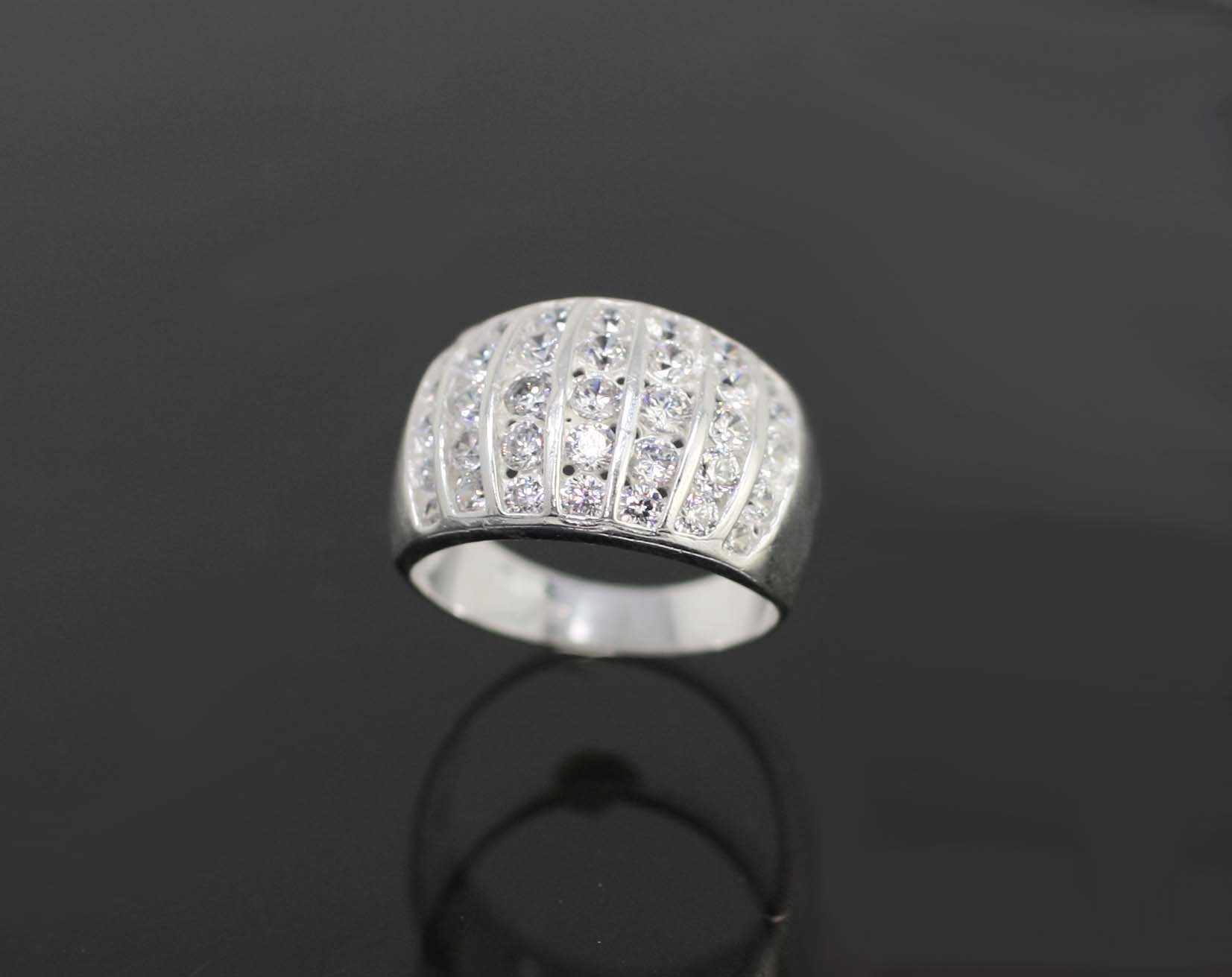 Sterling Silver Multi Stone Woman Ring Large Cocktail Woman | Etsy