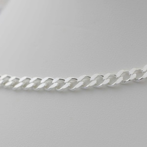Sterling Silver Curb Chain, chain with Lobster Clasp, Solid 925 Sterling Silver Curb Chain, Sterling Silver Cuban Link 55mm
