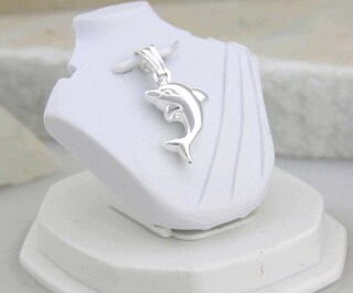 YFN Collana Delfino In Argento Sterling S925 Con Pietra Di Luna – Regalo Per Lei