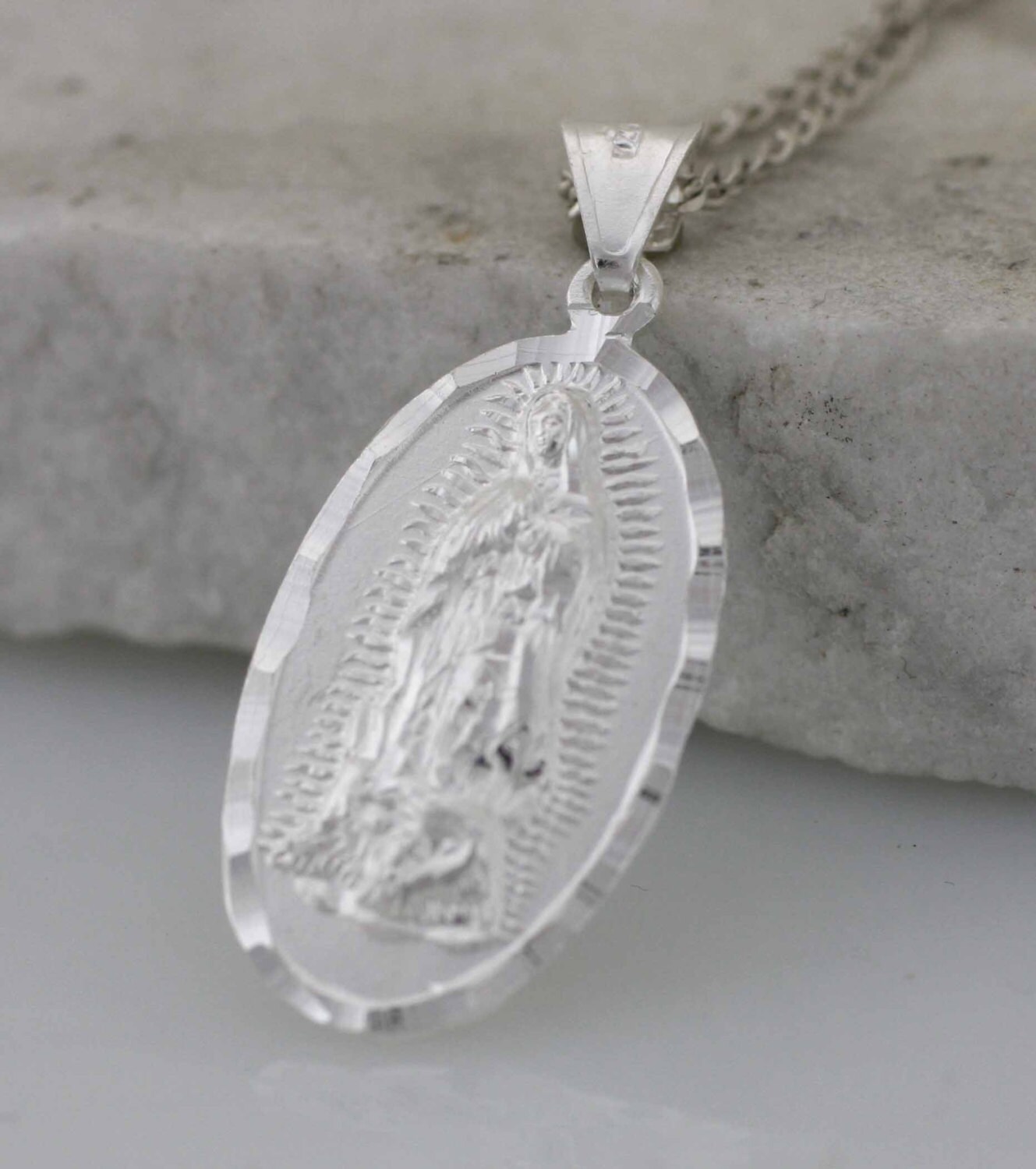 St. Jude Medal, Saint Jude Necklace, Sterling Silver St Jude Necklace ...