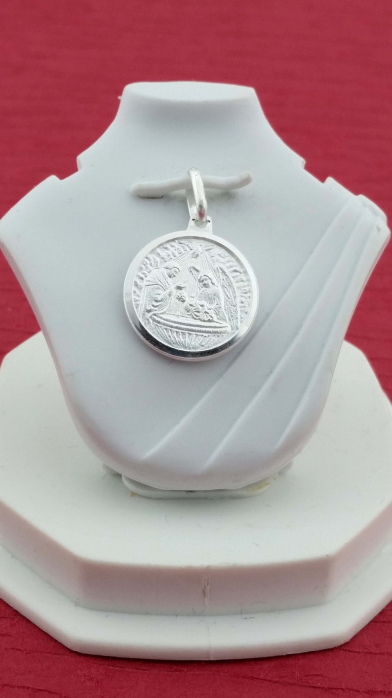 Sterling Silver Baptism Necklace Catholic Jewelry Godmother Etsy