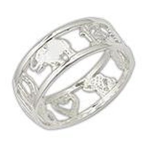 Sterling Silver Good Luck Elephant Ring, Good Luck Ring, Lucky Elephant Ring, Silver Good Luck Ring, Gift for Her,AnilloElefante, Good Luck image 1