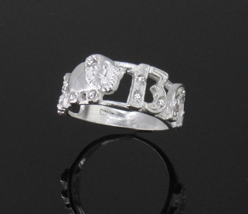 Sterling Silver Good Luck Ring Silver Lucky Charms Ring Etsy