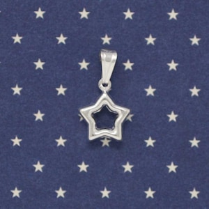 Sterling Silver Star Necklace, Silver Star Necklace, Little Star Necklace, Silver Celestial Necklace, Boho Necklace, Celestial Jewelry