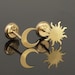 see more listings in the 14K Gold Stud Earrings section