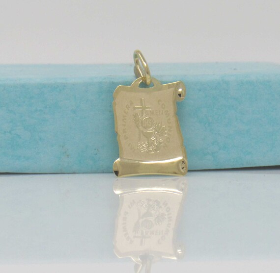 14k gold first communion necklace deals
