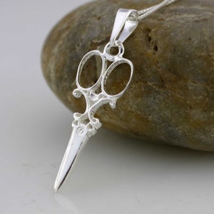 Sterling Silver Scissors Necklace,  Hairstylist Scissor Necklace, Stylist Necklace,  Hair Dresser Necklace, Fashion Student Gift