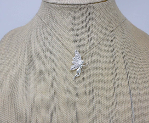 Ciondolo Elfo Collana 925 Argento Sterling Elfo Fata Fairy