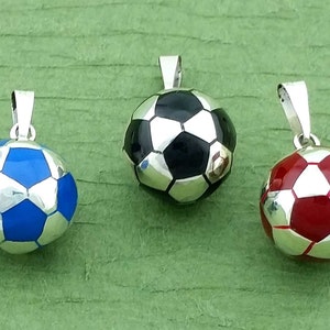 Silver Soccer Ball, Sterling Silver Soccer, Futbol Soccer Ball, Futbol Soccer Ball Charm, Dije Balon de Futbol, Ball Pendant,Mothers Day