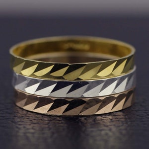 Zilveren stapelringen, sterlingzilveren stapelringen, dunne stapelbare ringen, stapelring goud over zilver, driekleurige stapelringen set van 3