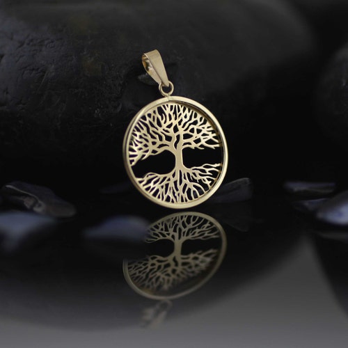 14k Gold Tree of Life Necklace Tree-of 