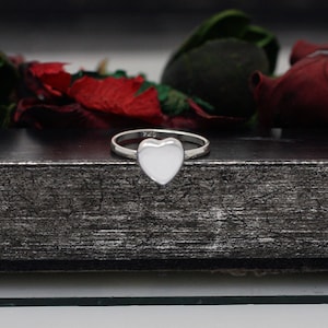 Sterling Silver Knuckle Ring, Sterling Silver Midi Ring, Silver Knuckle Heart Ring, Silver Minimalist Heart Ring, Modern Knuckle Ring