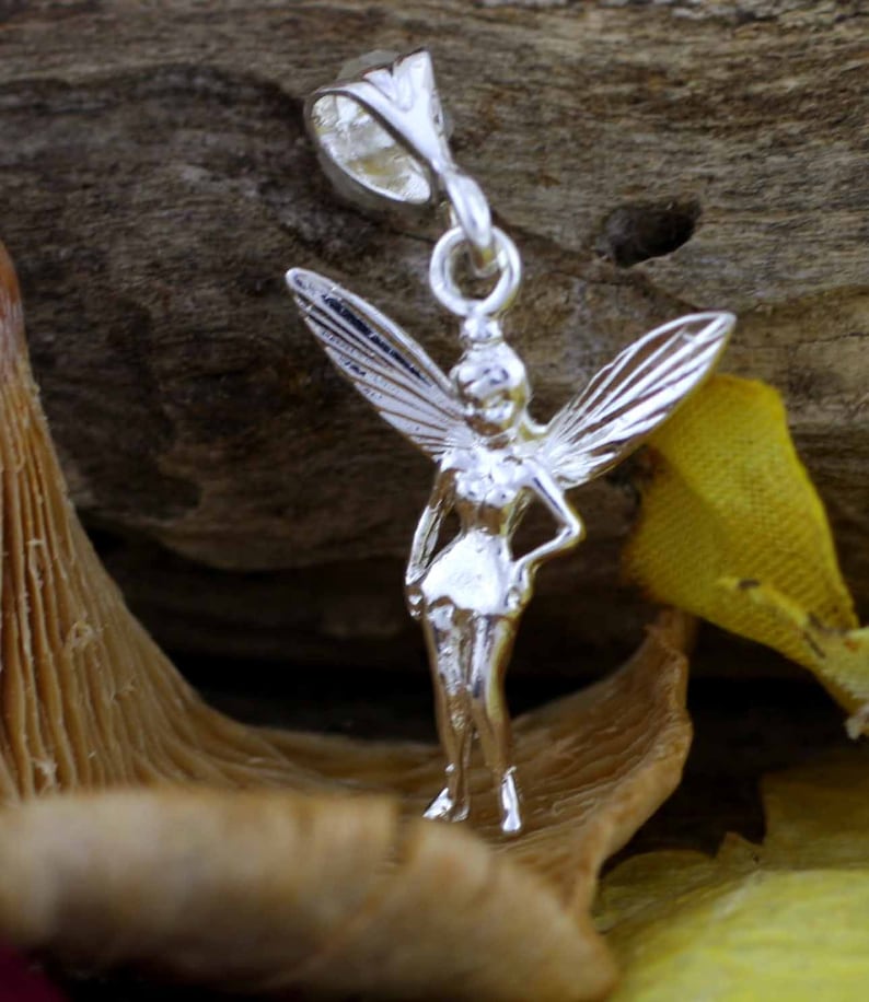 Sterling Silver Fairy Necklace 925 Sterling Silver Fairy Etsy