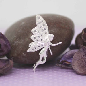 Sterling Silver Fairy Necklace, Silver Fairy Necklace, Silver Fairies Pendant, Magical Fairy Necklace, Tinkerbell, Dije Hada