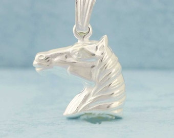 Silver Horse, Sterling Silver Horse Necklace, Horse Pendant, Horse Charm, Dije Caballo, Caballo en Plata, Animal Pendant