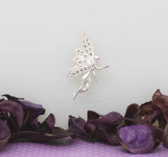 Collana Con Ciondolo A Forma Di Fata In Argento Sterling Fatto A Mano: Ciondolo Fantasy Alato - Italia - Foto 4