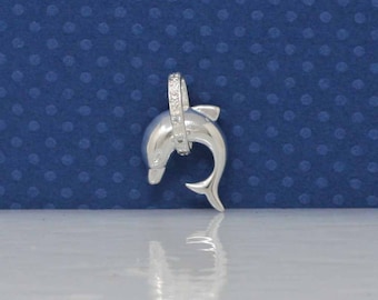Collana con ciondolo a forma di delfino - Argento Sterling 925