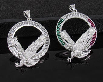 Bisel de moneda de plata esterlina con circonitas cúbicas, marco de moneda de plata esterlina, moneda Libertad México, moneda de 1 oz, bisel de moneda de águila de plata, moneda Libertad