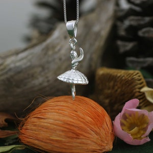 Ballerina Necklace, Sterling silver Dancer Necklace, Sterling Silver Ballerina charm, Dance Recital Gift, Dancer Necklace, Girl Necklace