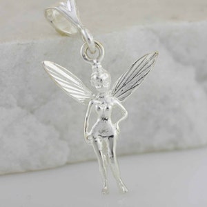 Sterling Silver Fairy Necklace, 925 Sterling Silver Fairy Necklace, Silver Fairy Pendant, Silver Girl Jewelry, Dije Hada,