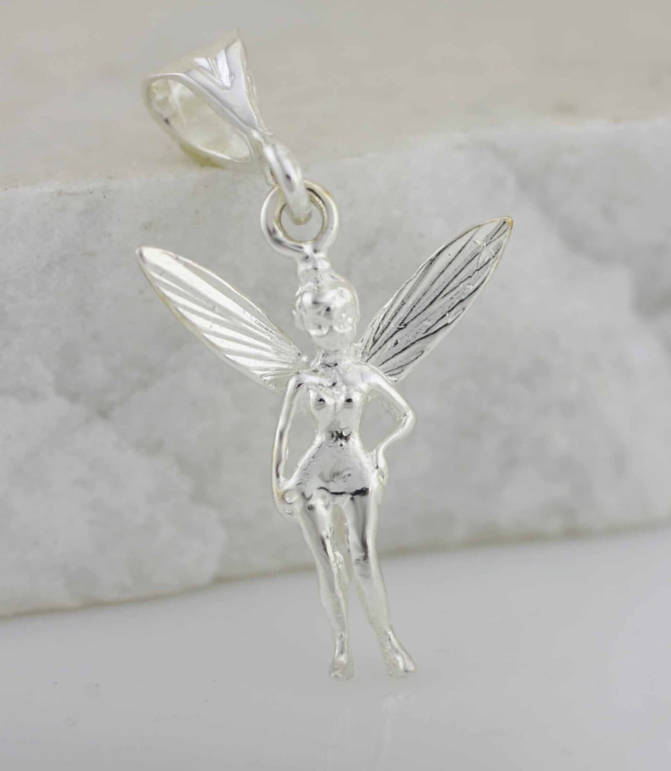 4 Fairy Charms/ Silver Fairy/ Fairy Jewelry/ Silver Sprite