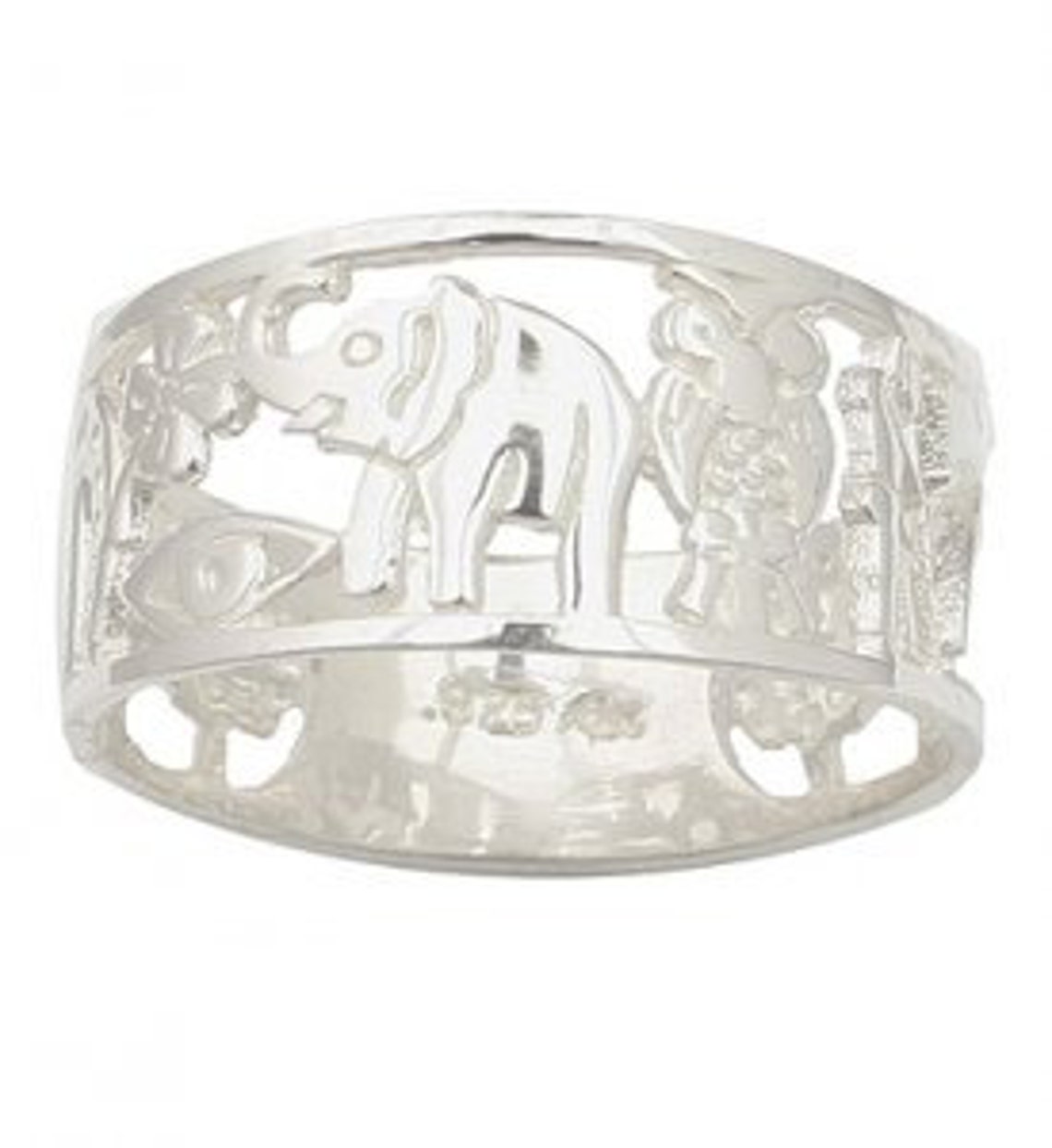 Sterling Silver Good Luck Ring Silver Lucky Charms Ring Etsy