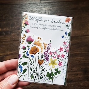 Wildflower Sticker Pack Set of 16