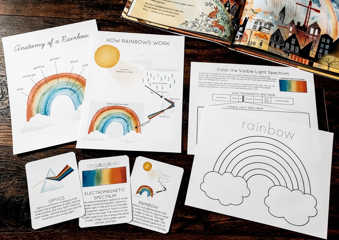 Rainbow Mini Nature Study | Etsy