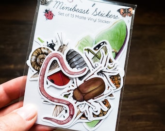 Minibeast Sticker Pack Set von 13