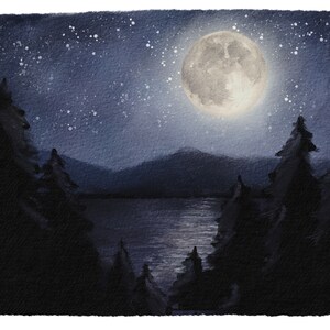 Beaver Full Moon Mini Nature Study - Etsy