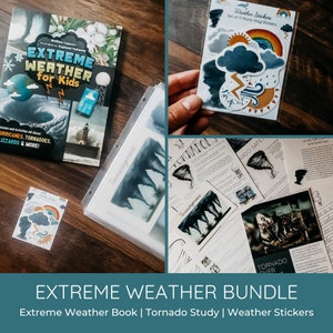 Extrem Wetter Buch + Tornado Einheit Lernpaket