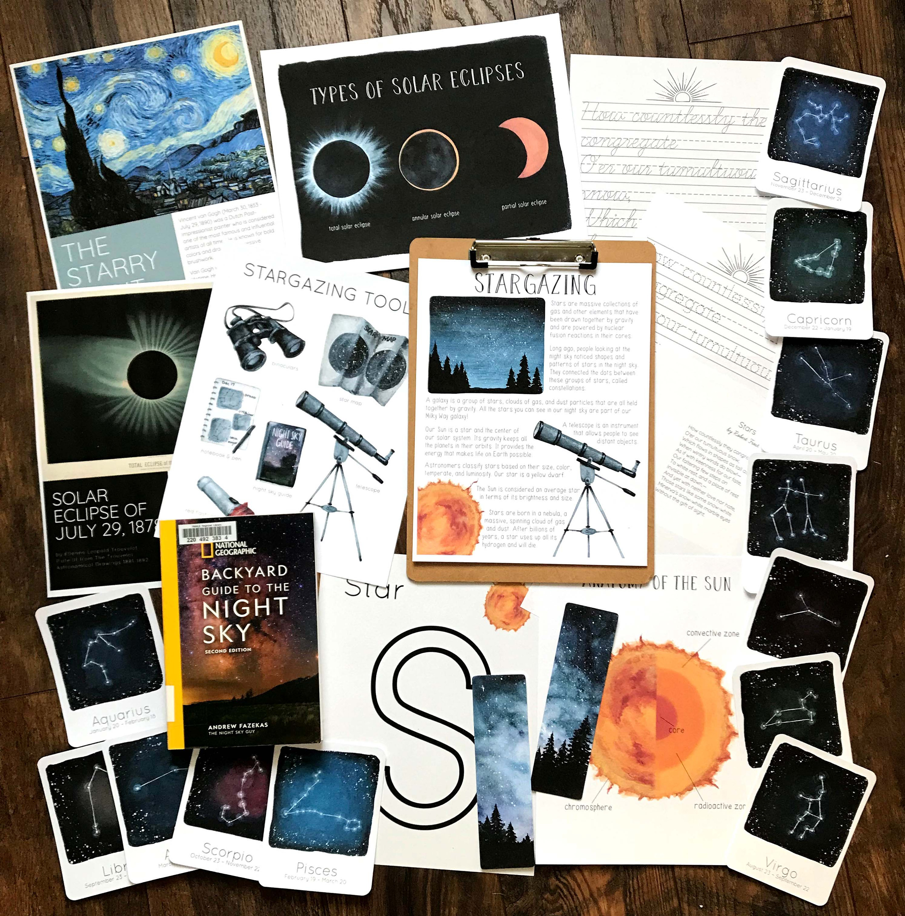 Space Unit Study Bundle - Etsy
