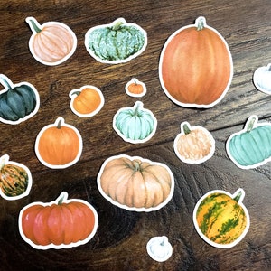 Pumpkin Stickers Set of 16