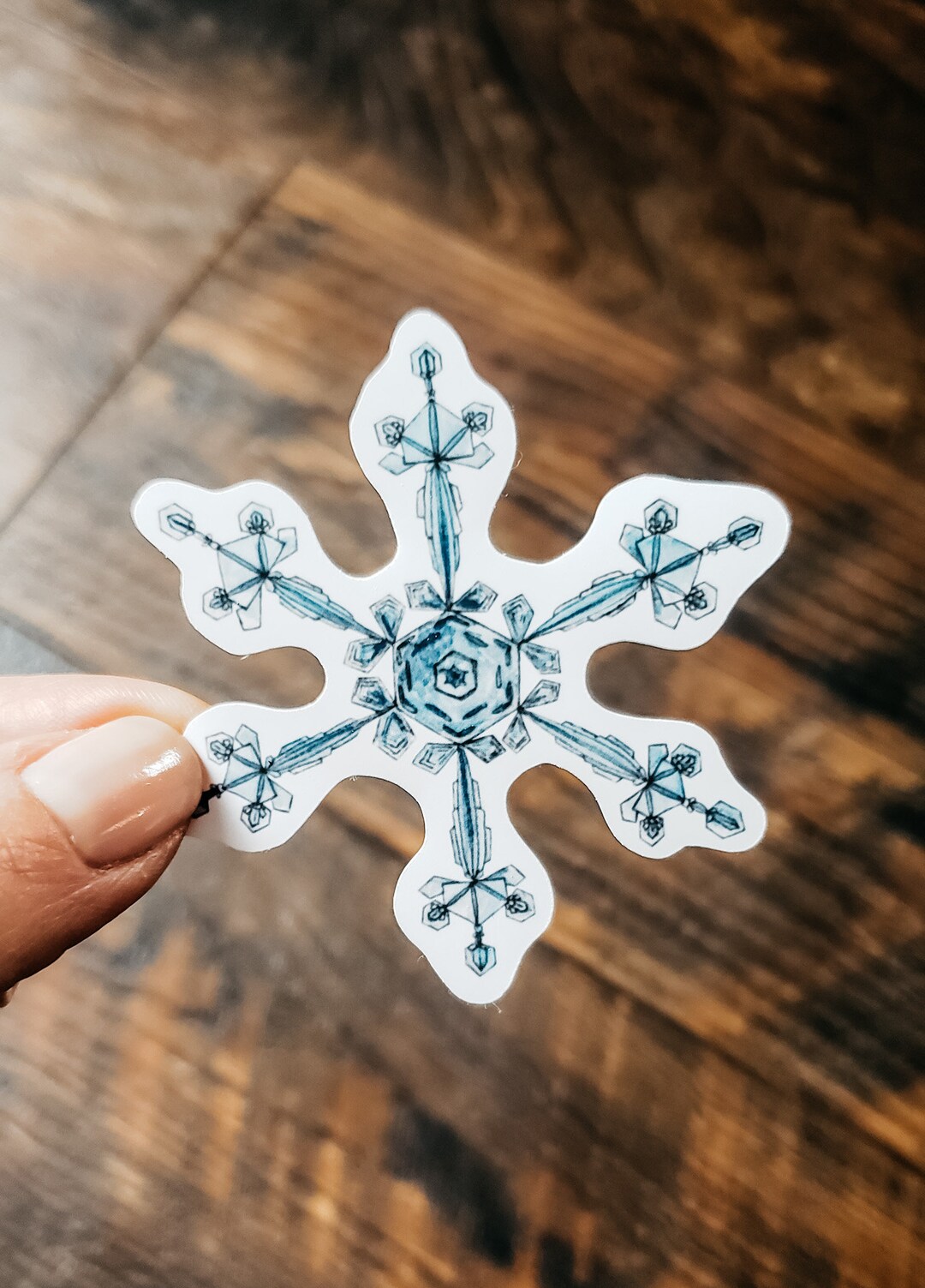 Snowflake Stock Sticker Snowflake Matte Vinyl Sticker - Etsy